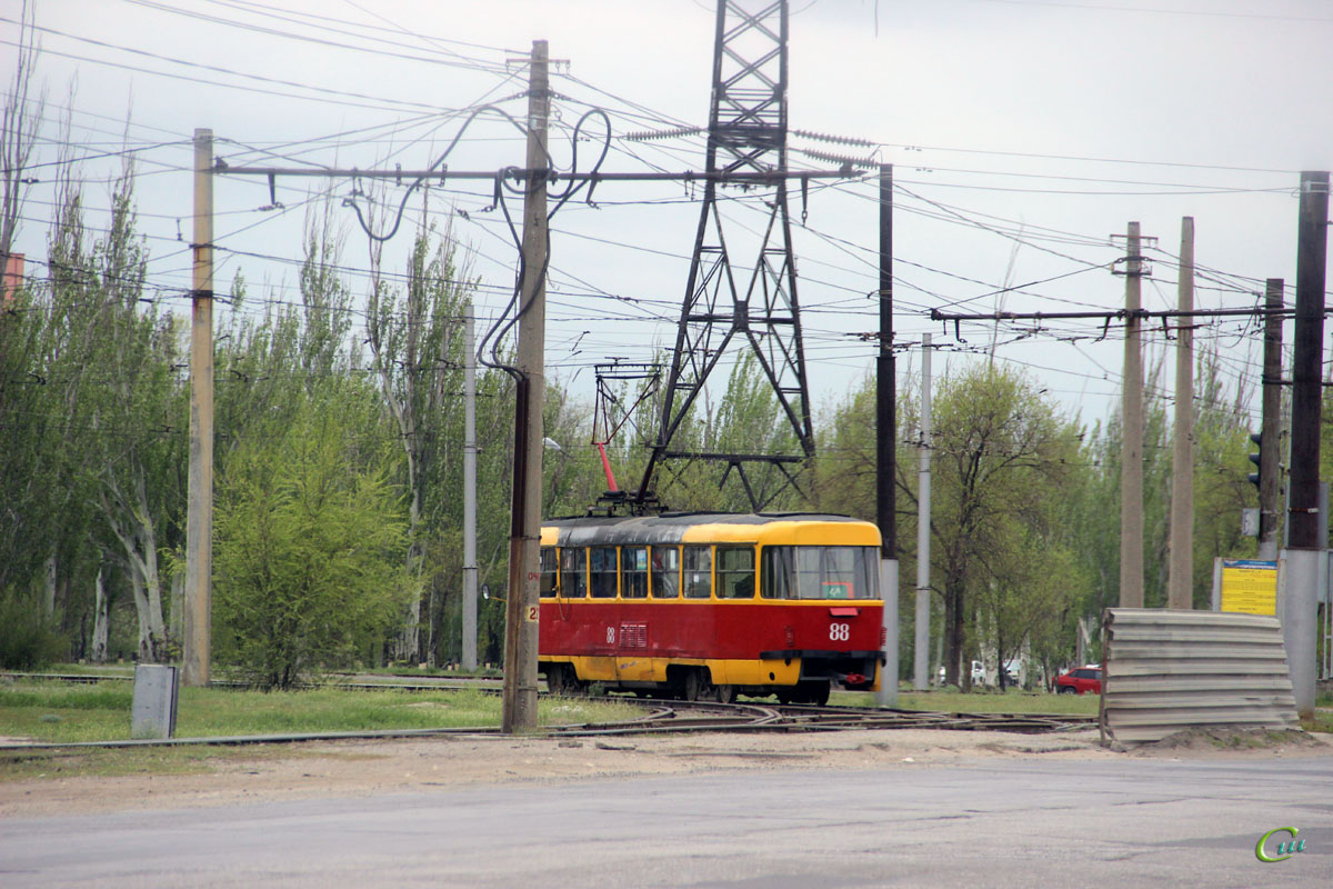Волжский. Tatra T3SU №88