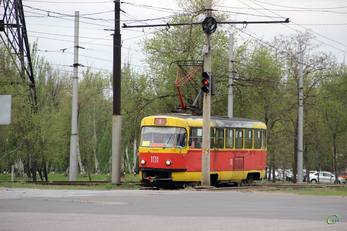 Волжский. Tatra T3SU №101