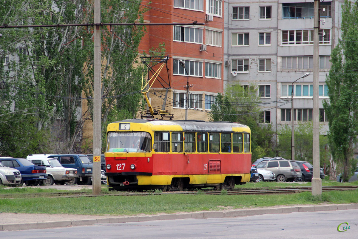 Волжский. Tatra T3SU №127