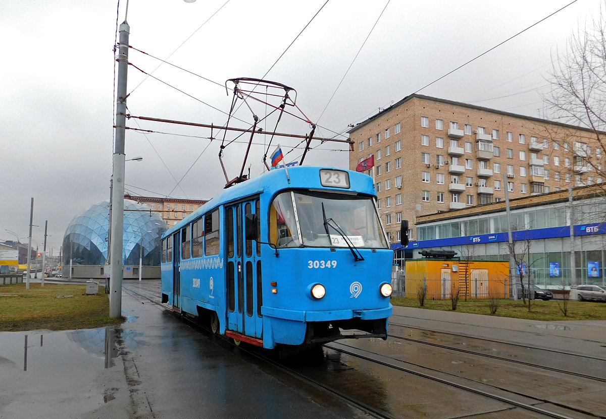 Москва. Tatra T3 (МТТМ) №30349