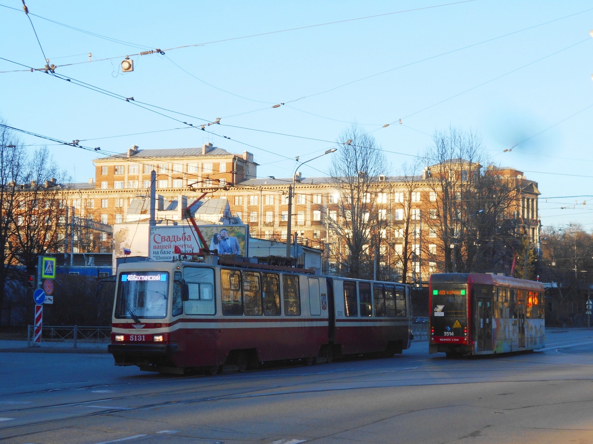 Санкт-Петербург. ЛМ-68М3 №3514, ЛВС-86К-М №5131