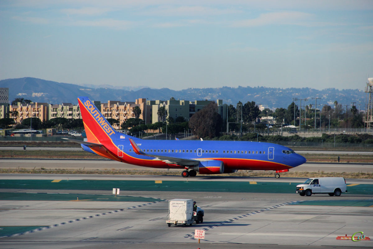 Лос-Анджелес. Самолет Boeing 737 (N365SW) авиакомпании Southwest Airlines