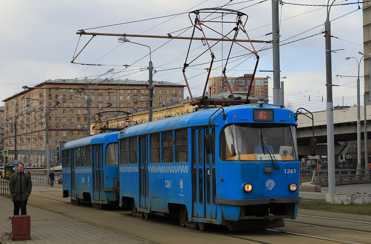 Москва. Tatra T3 (МТТЧ) №1362, Tatra T3 (МТТЧ) №1361