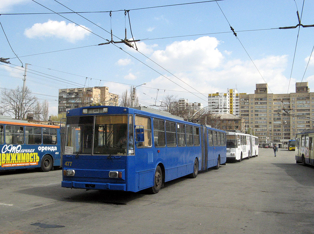 Киев. Škoda 15Tr03/6 №477, Škoda 15Tr02/6 №453