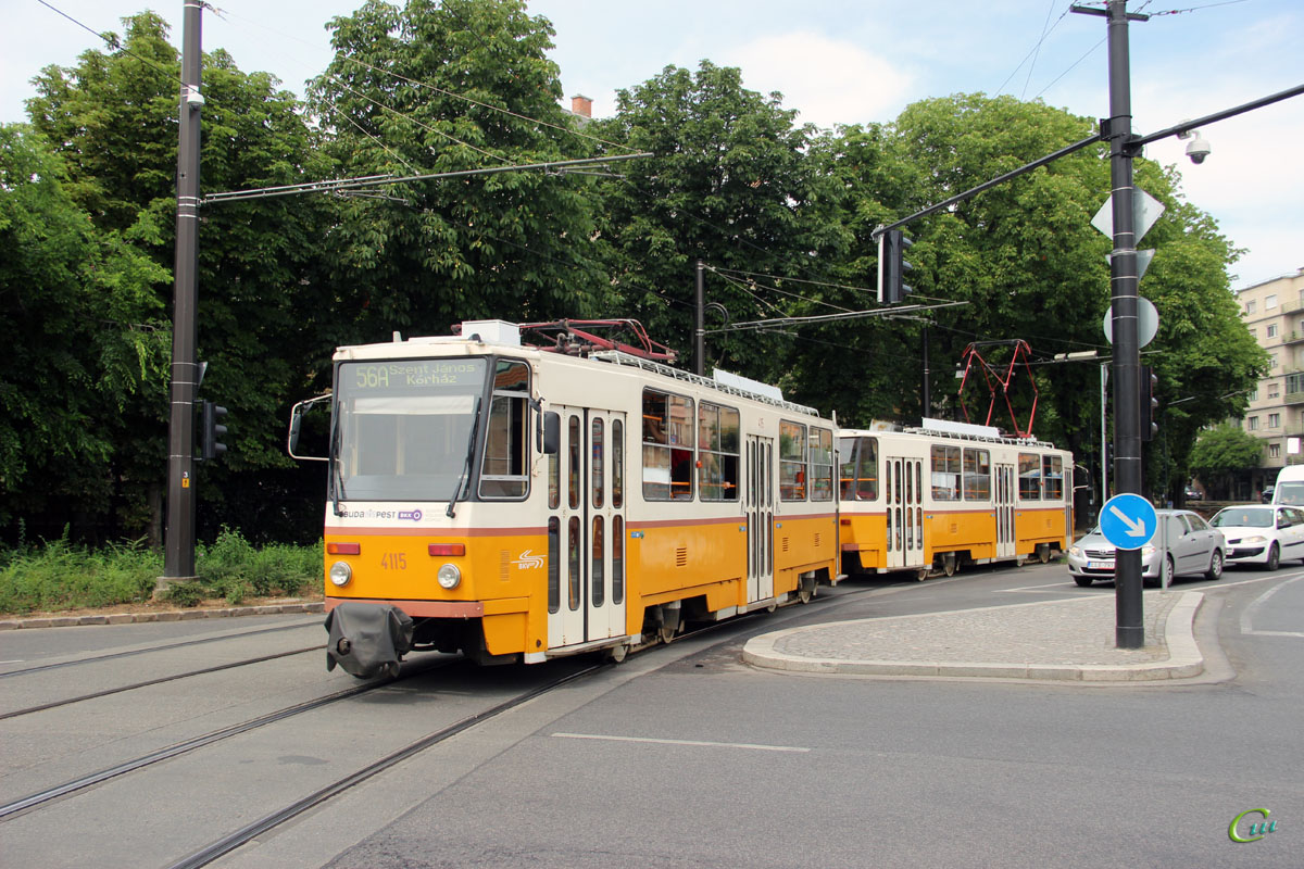Будапешт. Tatra T5C5 №4114, Tatra T5C5 №4115