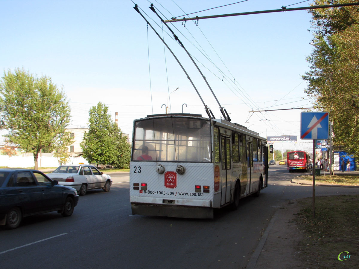 Великий Новгород. Škoda 14TrM (ВМЗ) №23