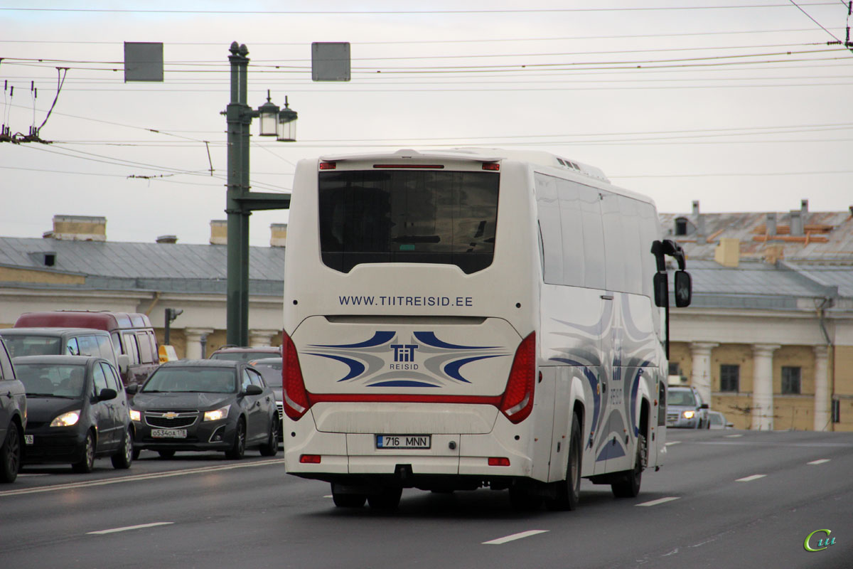 Санкт-Петербург. Scania Touring HD (Higer A80T) 716 MNN