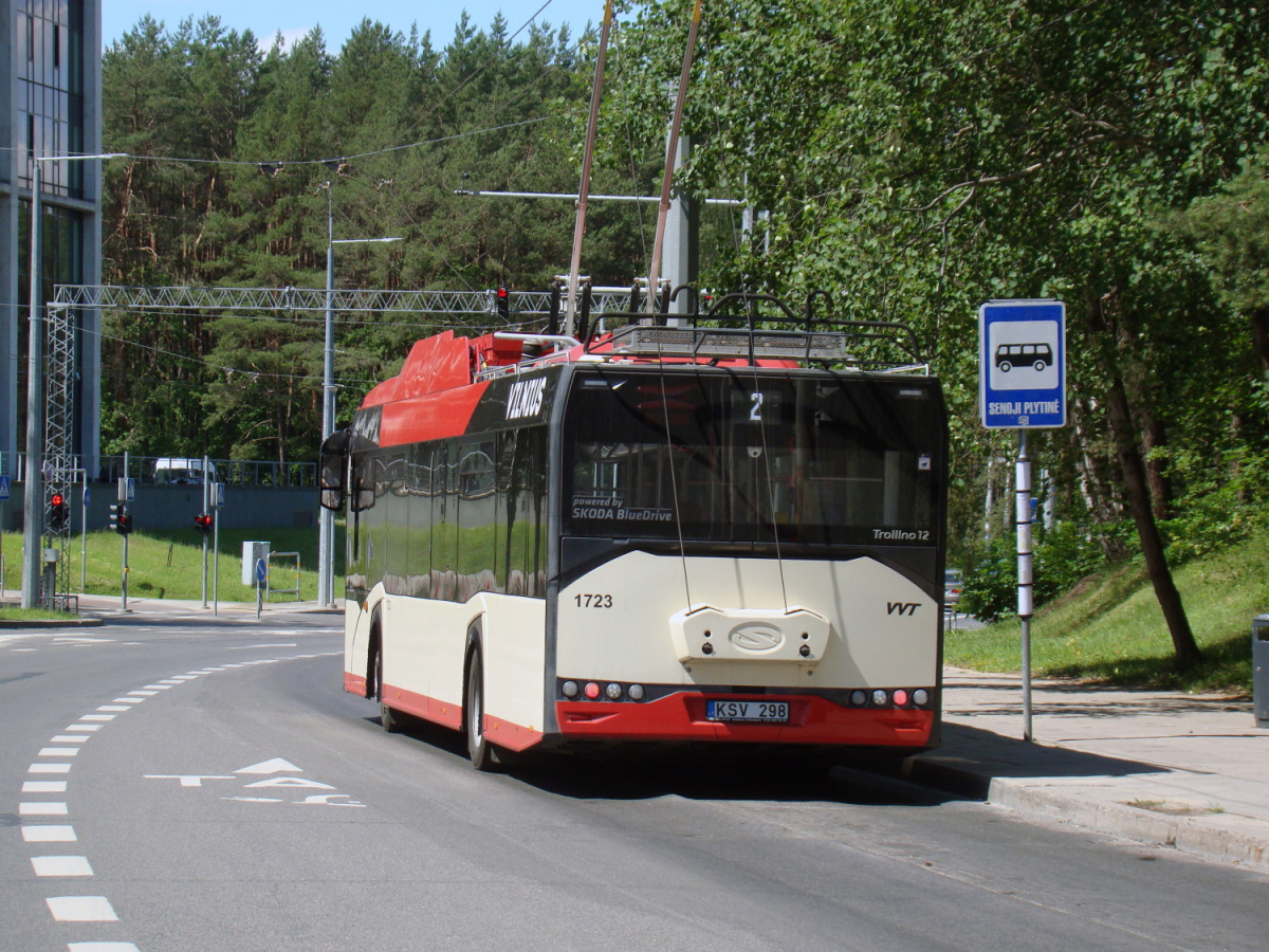 Вильнюс. Solaris Trollino IV 12 Škoda №1723