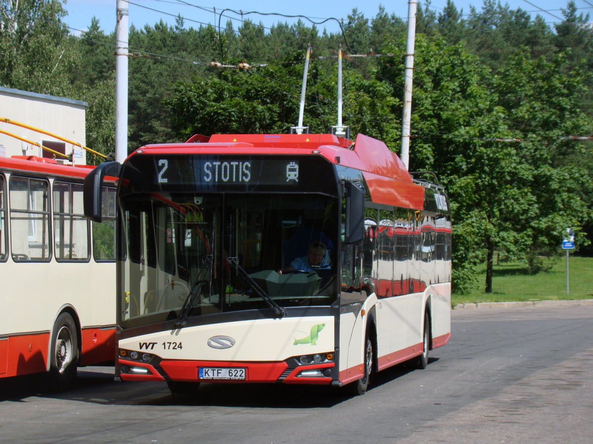 Вильнюс. Solaris Trollino IV 12 Škoda №1724