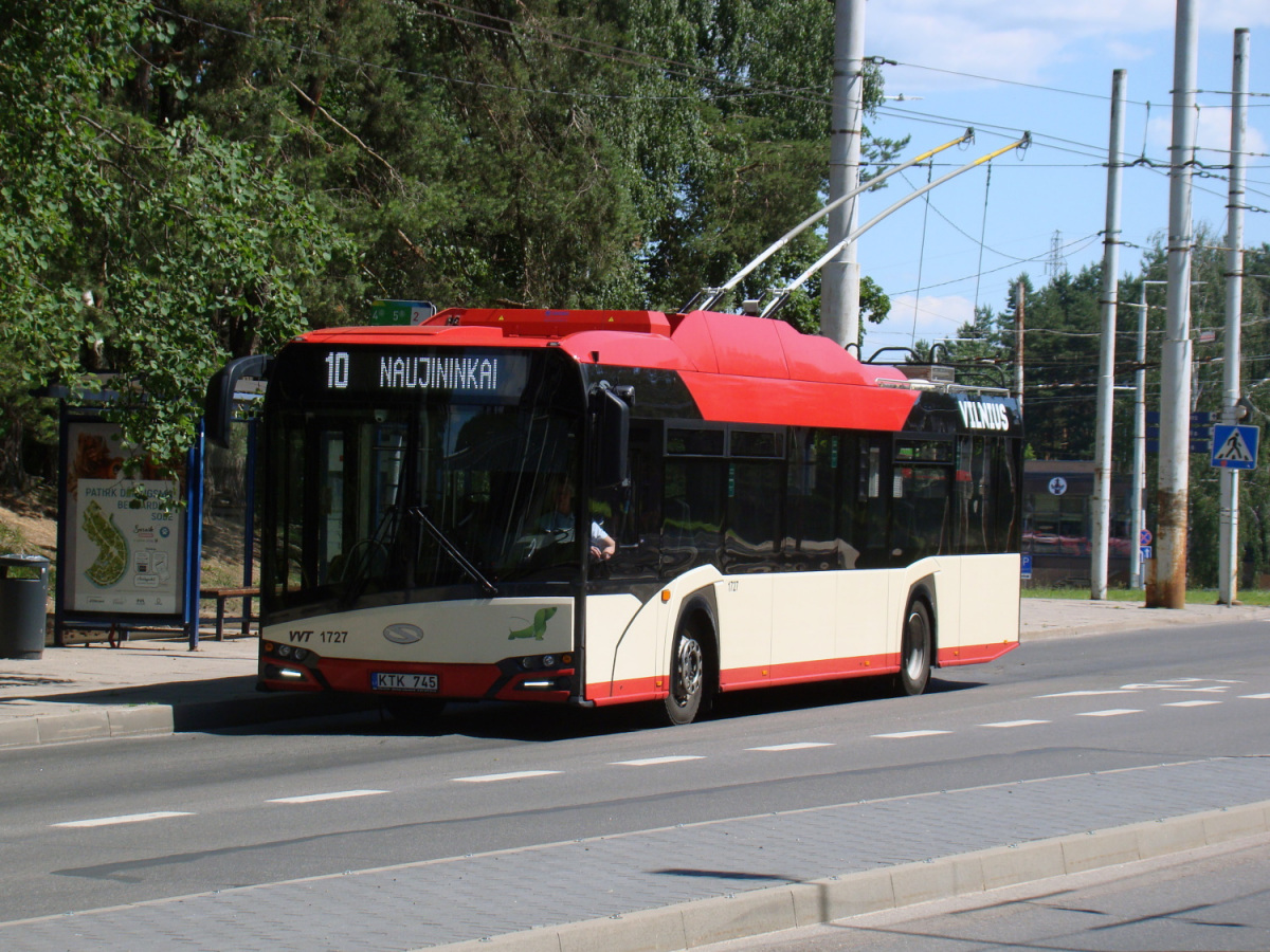 Вильнюс. Solaris Trollino IV 12 Škoda №1727