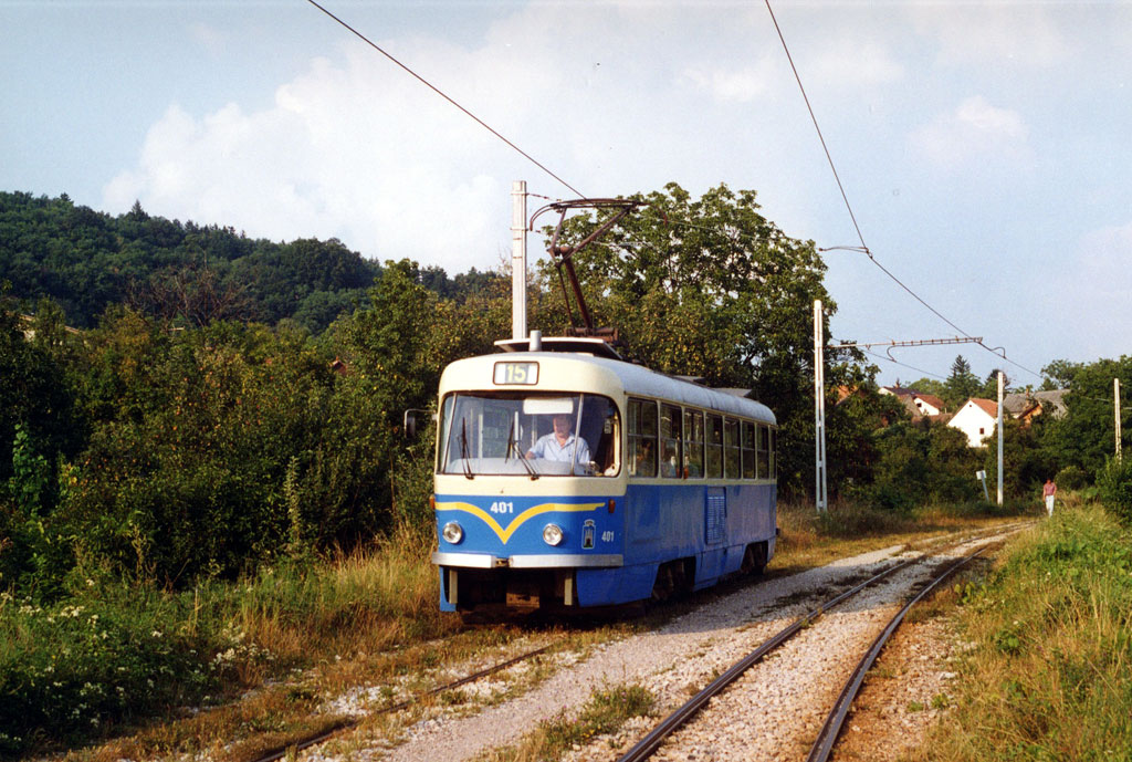 Загреб. Tatra T4YU №401
