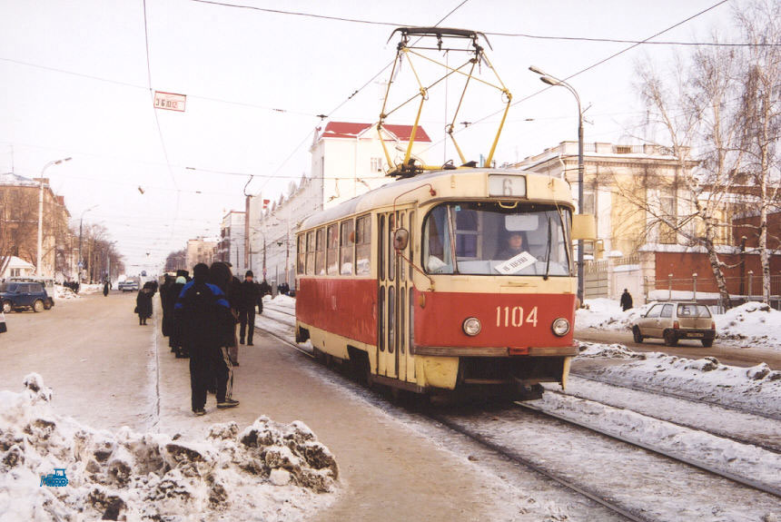 Ижевск. Tatra T3 (двухдверная) №1104