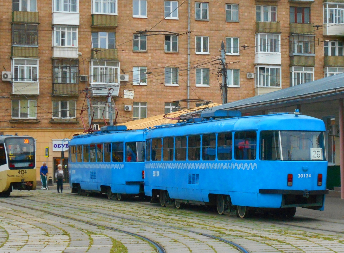 Москва. Tatra T3 (МТТЕ) №30124