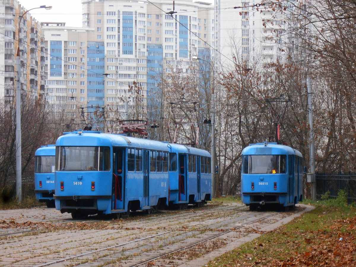 Москва. Tatra T3 (МТТЧ) №1419, Tatra T3 (МТТЧ) №30215
