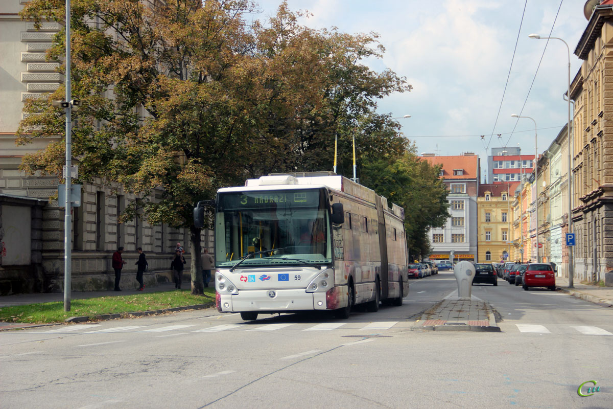 Ческе-Будеёвице. Škoda 25Tr Irisbus №59