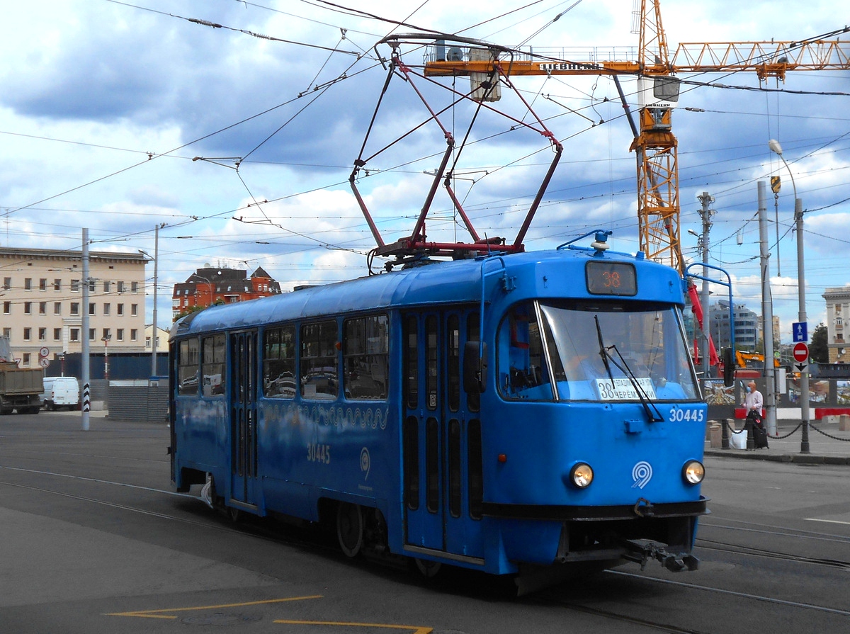 Москва. Tatra T3 (МТТЧ) №30445