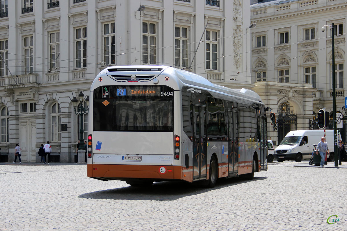 Брюссель. Volvo 7900 Hybrid 1-VLK-077