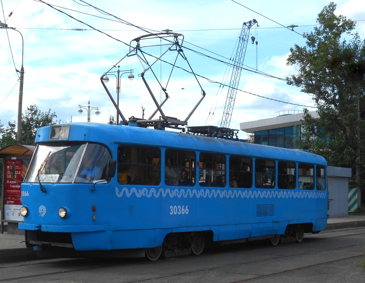Москва. Tatra T3 (МТТМ) №30366