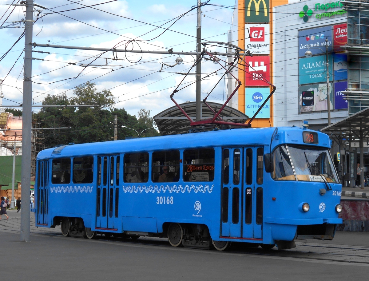 Москва. Tatra T3 (МТТЧ) №30168