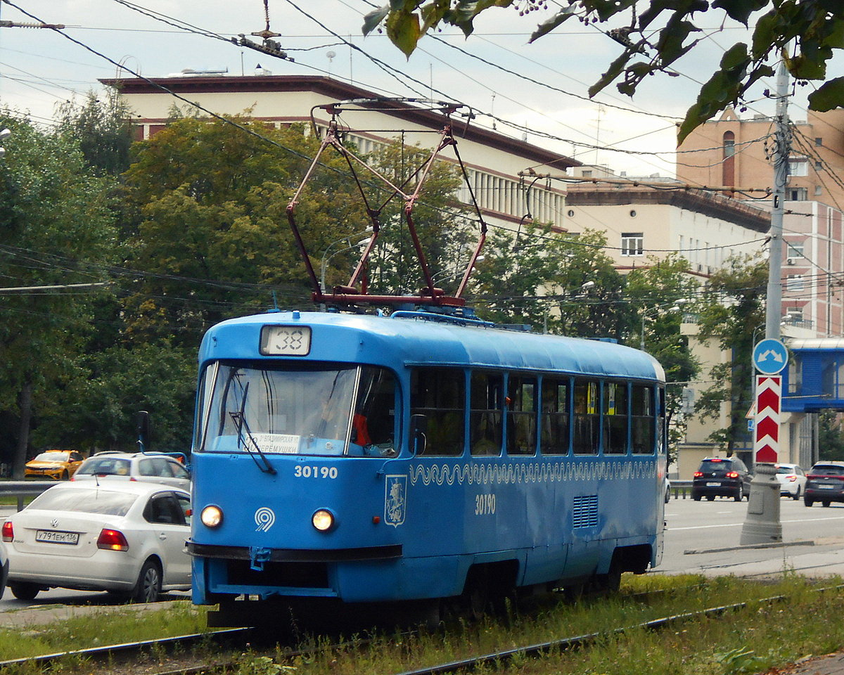 Москва. Tatra T3 (МТТЧ) №30190