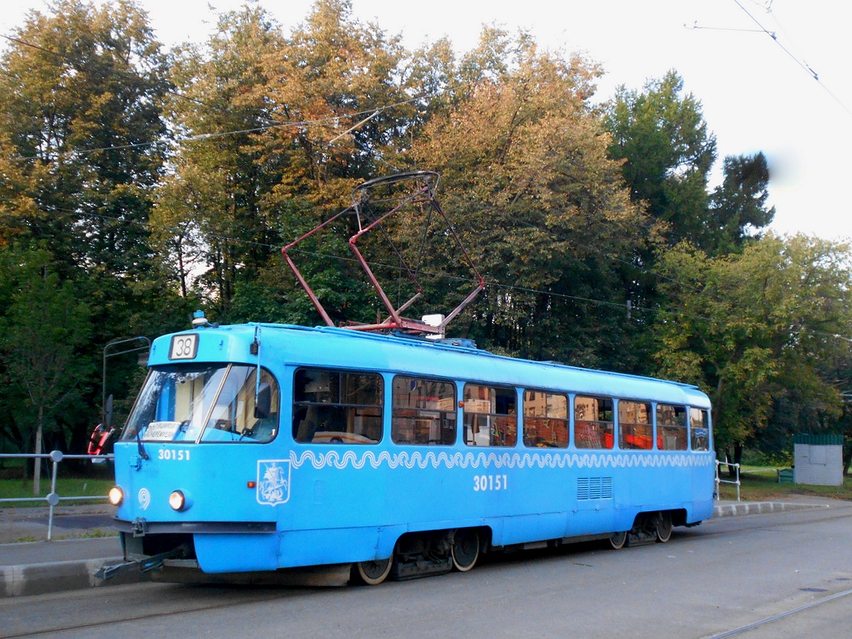 Москва. Tatra T3 (МТТЧ) №30151