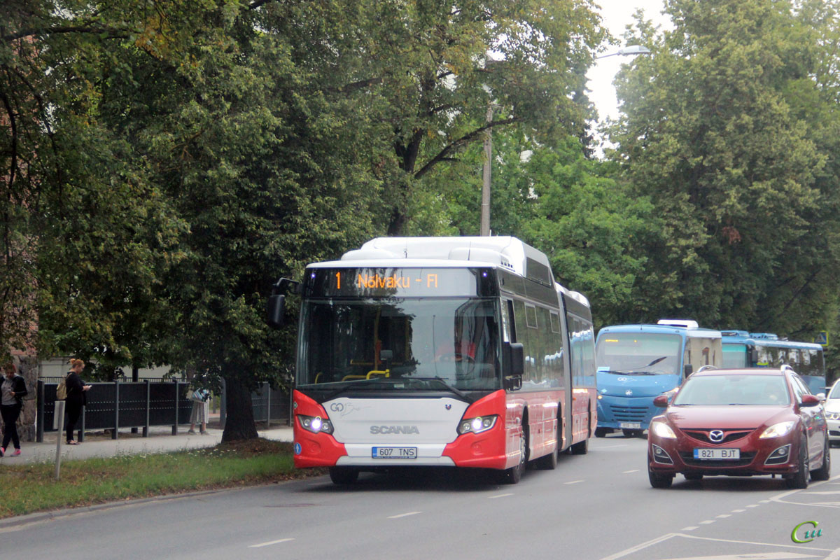 Тарту. Scania Citywide LFA CNG 607 TNS