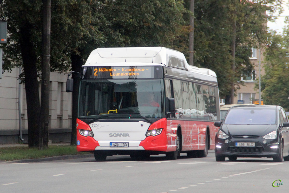 Тарту. Scania Citywide LF CNG 425 TNS