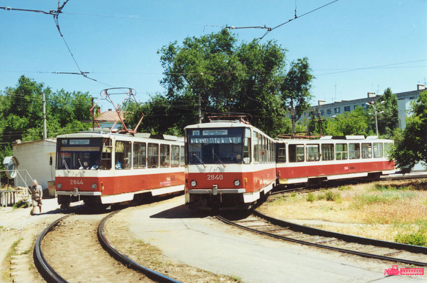 Волгоград. Tatra T6B5 (Tatra T3M) №2840, Tatra T6B5 (Tatra T3M) №2841, Tatra T6B5 (Tatra T3M) №2844