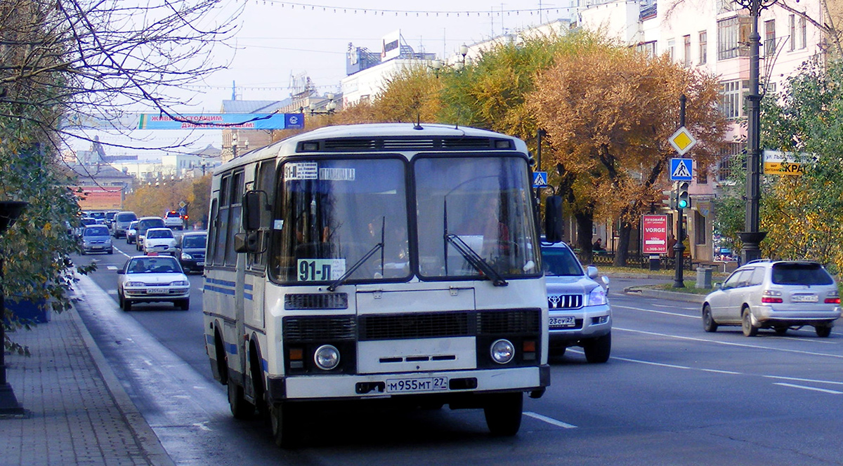 Хабаровск. ПАЗ-3205-110 м955мт