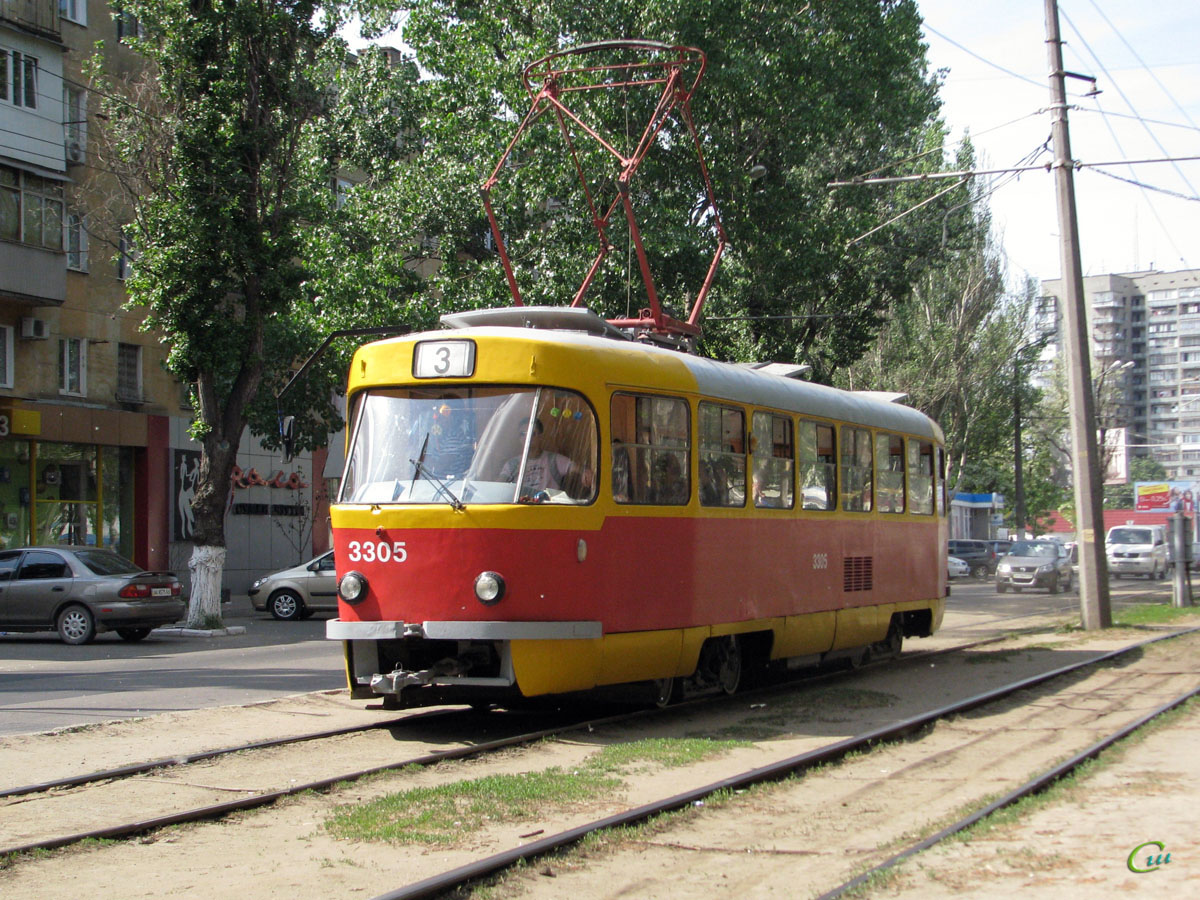 Одесса. Tatra T3SU №3305