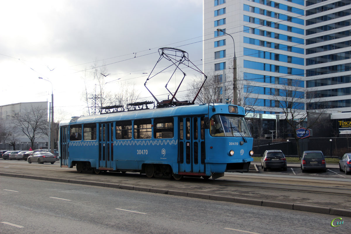Москва. Tatra T3 (МТТА) №30470