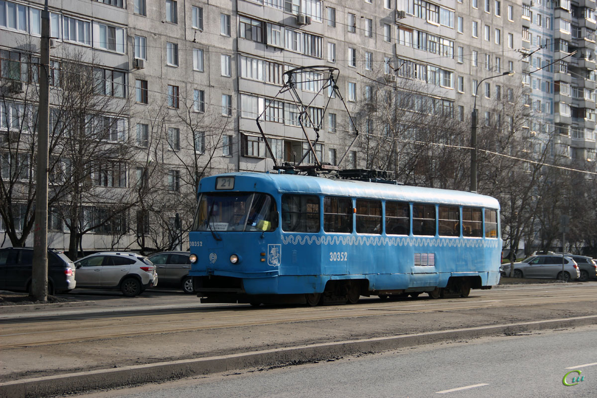 Москва. Tatra T3 (МТТМ) №30352