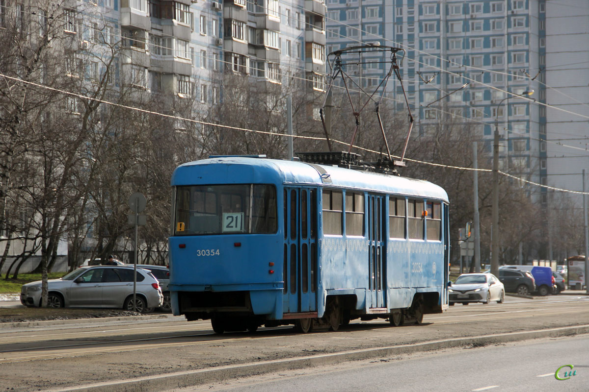 Москва. Tatra T3 (МТТМ) №30354