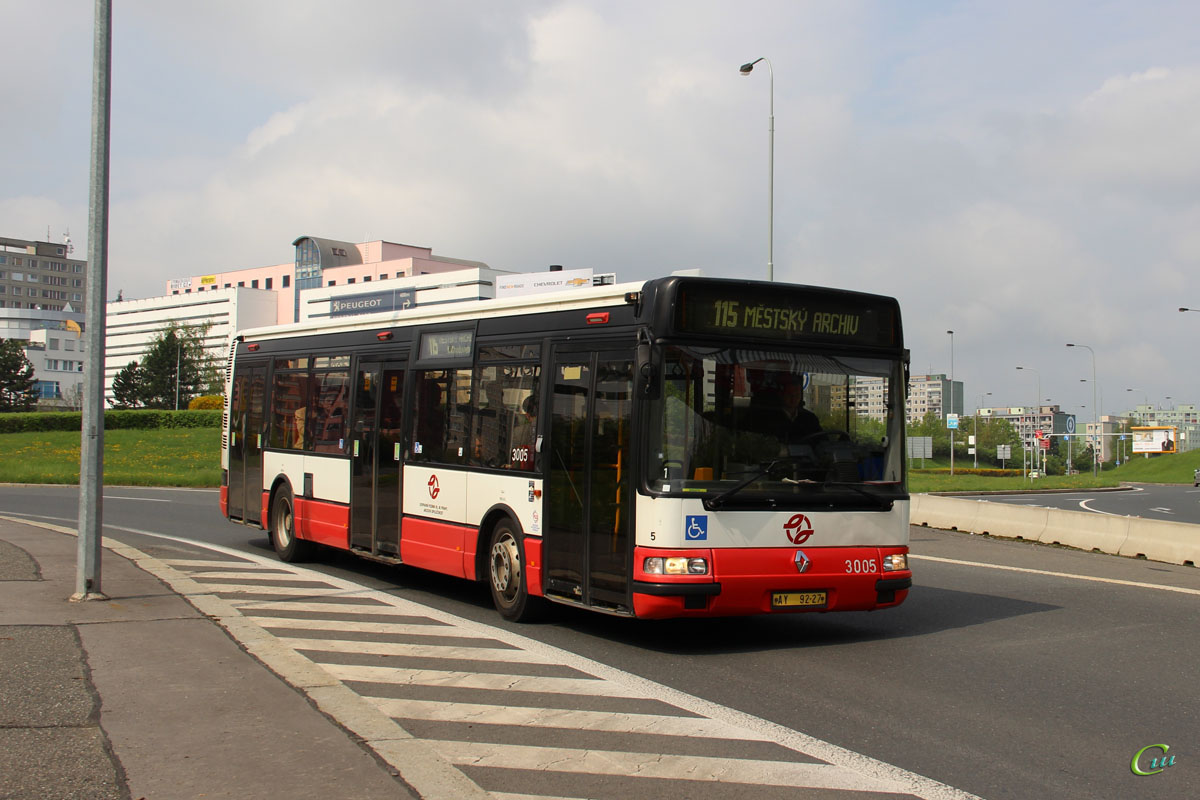 Прага. Renault Agora S/Karosa Citybus 12M AY 92-27