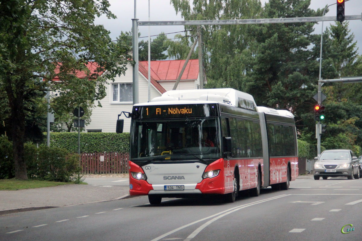 Тарту. Scania Citywide LFA CNG 534 TNS