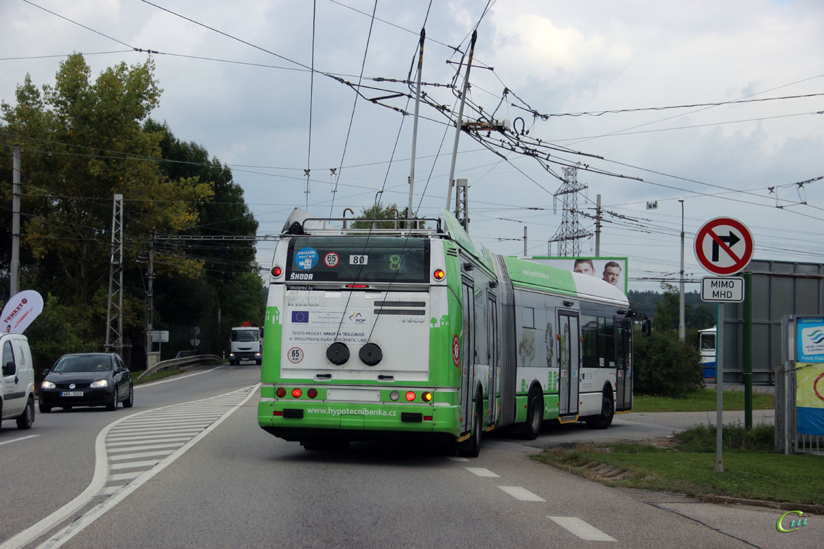 Ческе-Будеёвице. Škoda 25Tr Irisbus №80
