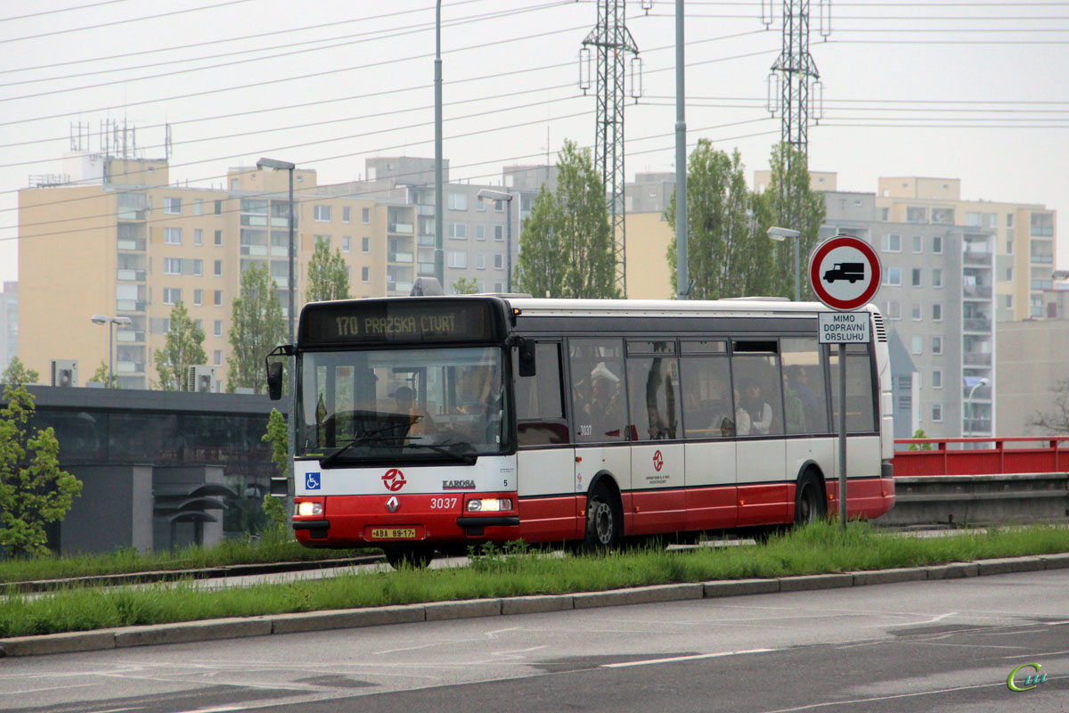 Прага. Renault Agora S/Karosa Citybus 12M ABA 89-17