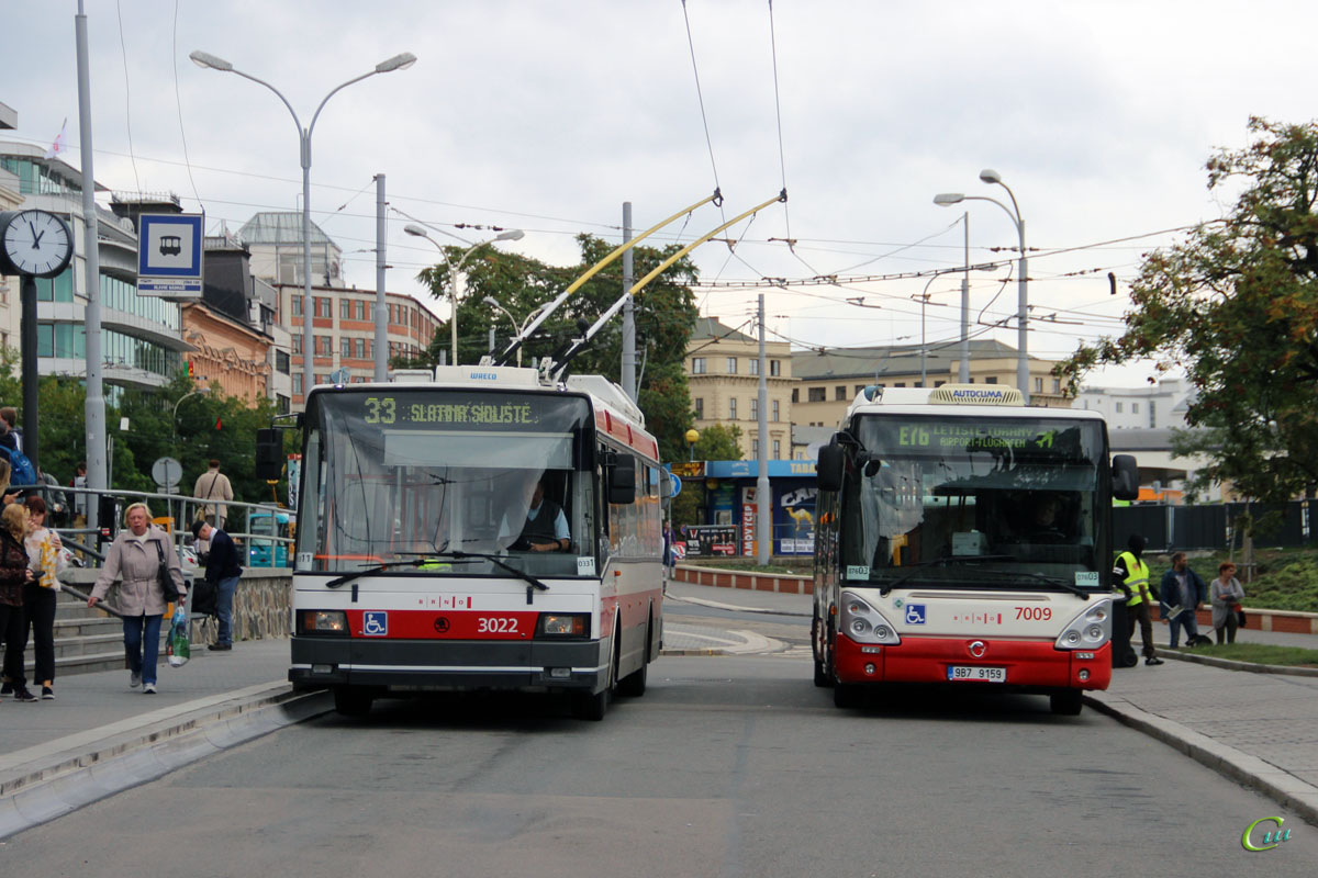 Брно. Irisbus Citelis 12M CNG 9B7 9159, Škoda 21Tr №3022