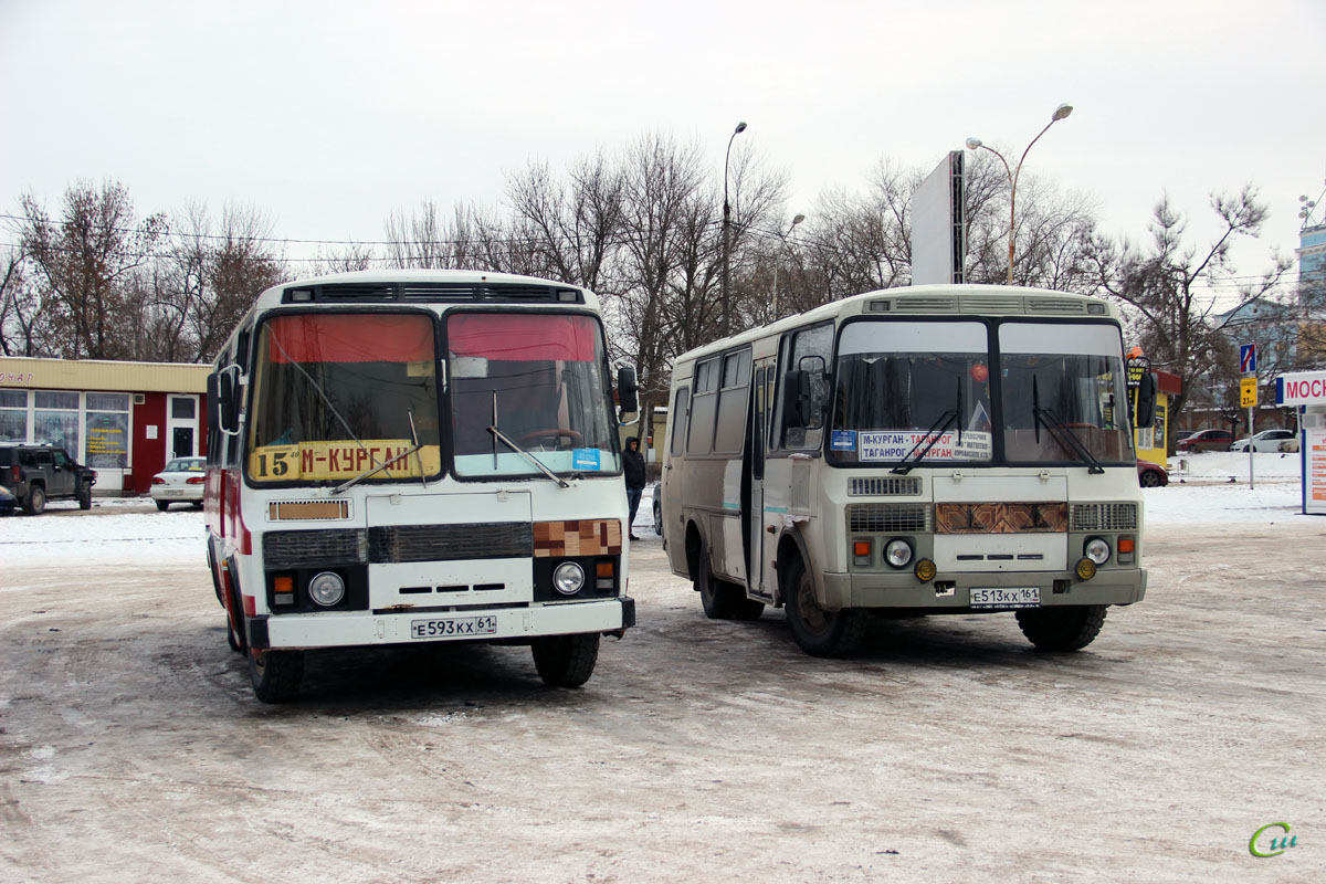 Таганрог. ПАЗ-3205 е593кх, ПАЗ-32053 е513кх