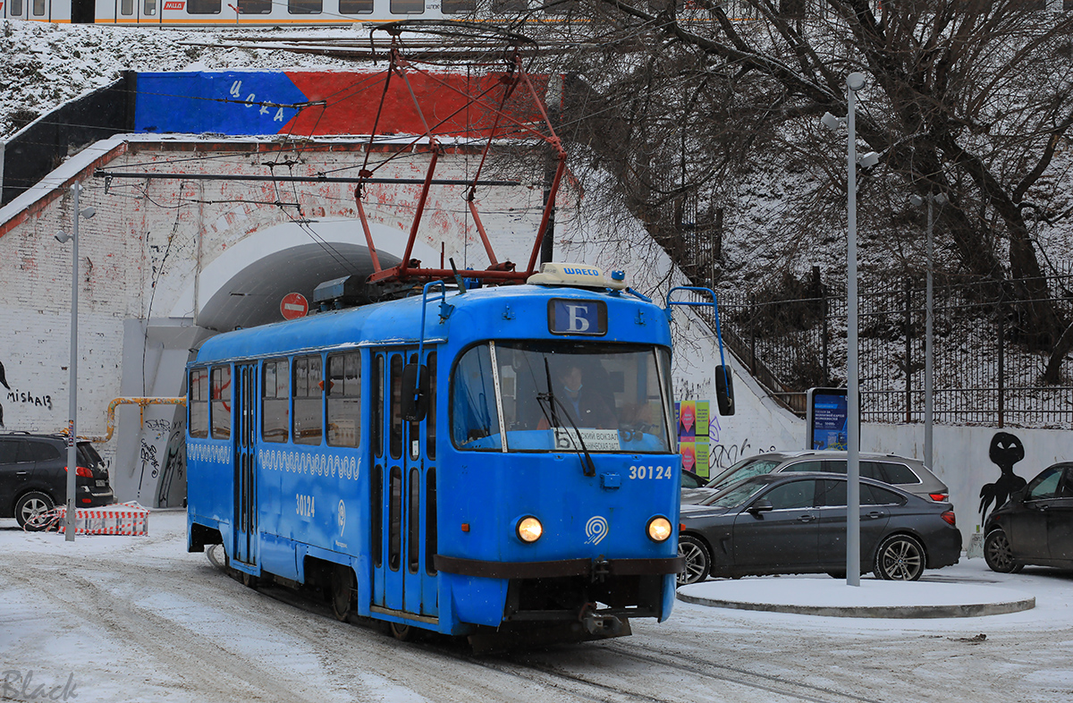 Москва. Tatra T3 (МТТЕ) №30124