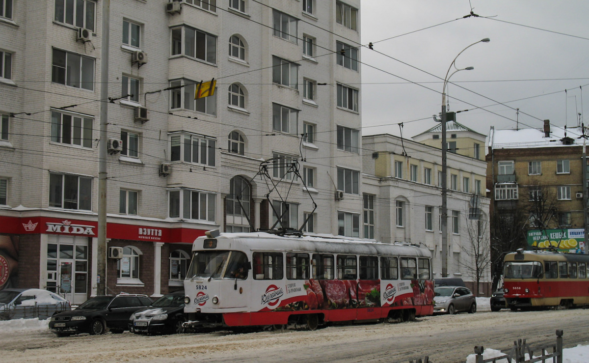 Киев. Tatra T3SU №5824