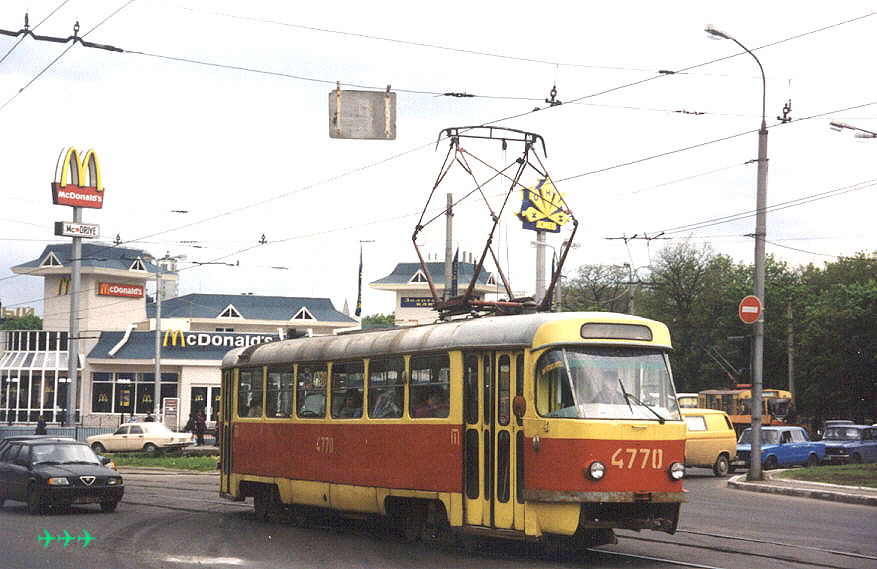 Донецк. Tatra T3 (двухдверная) №4770