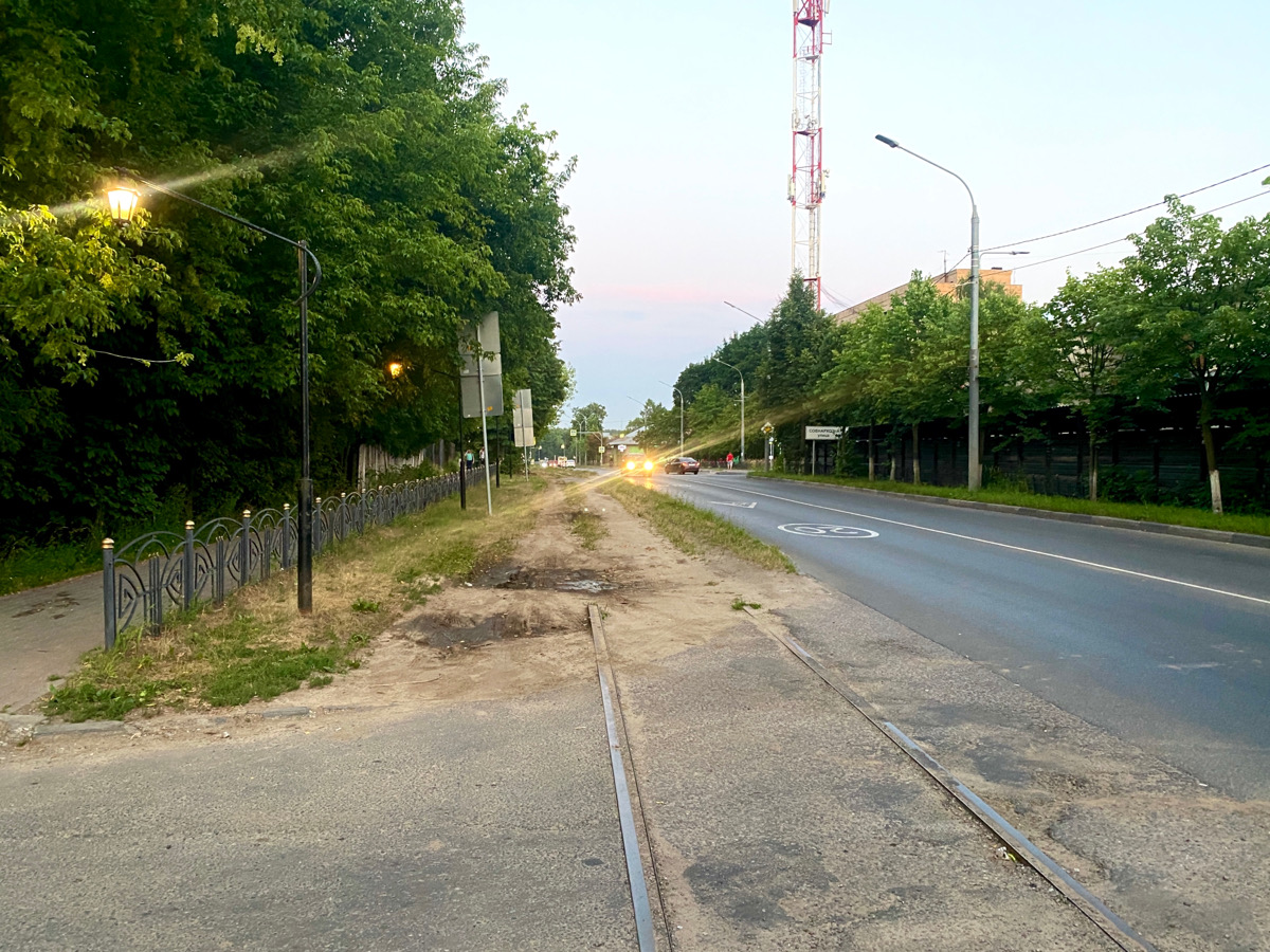 Ногинск. Остатки трамвайной сети, закрытой в 2016-м году
