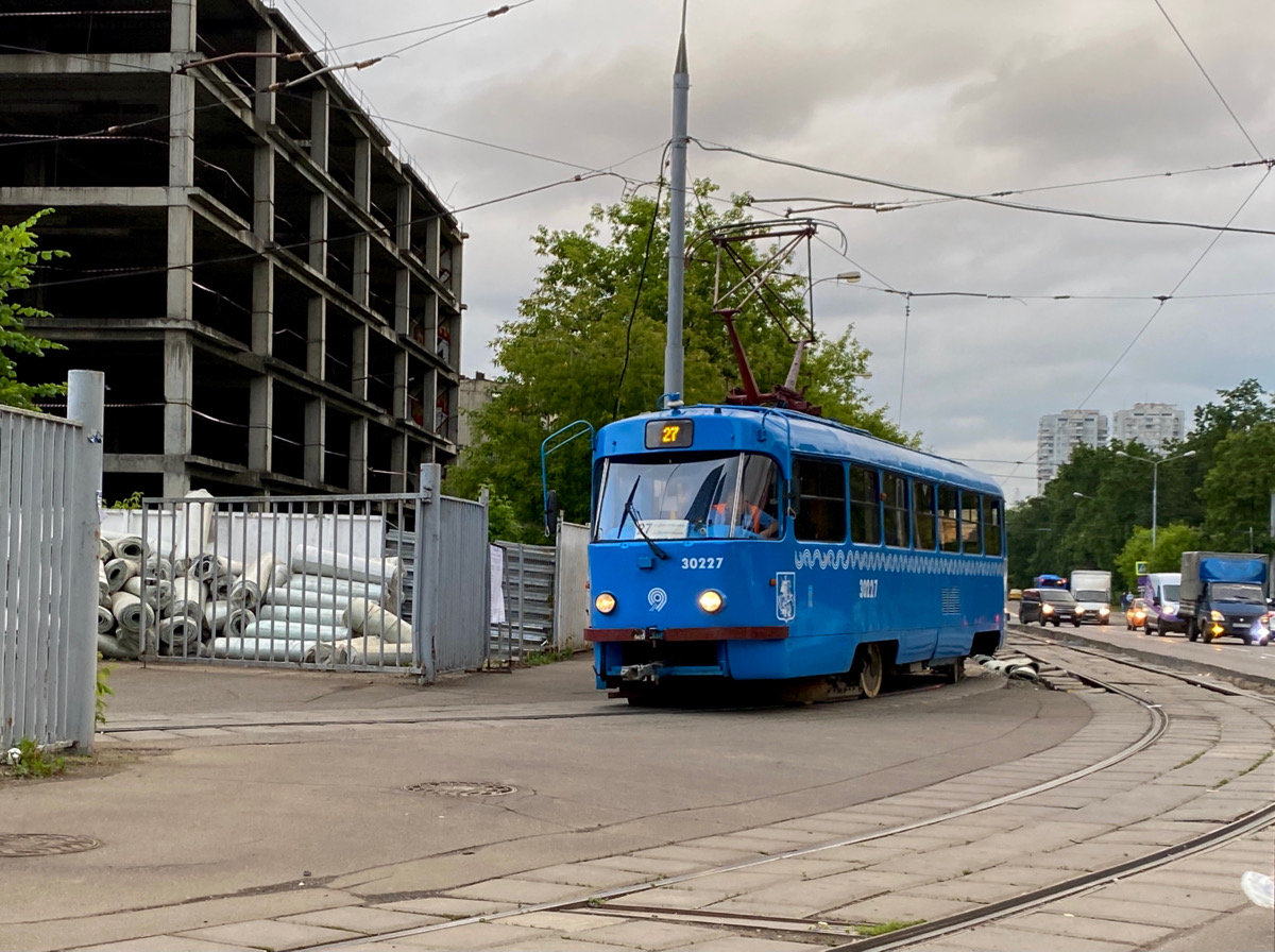 Москва. Tatra T3 (МТТЧ) №30227
