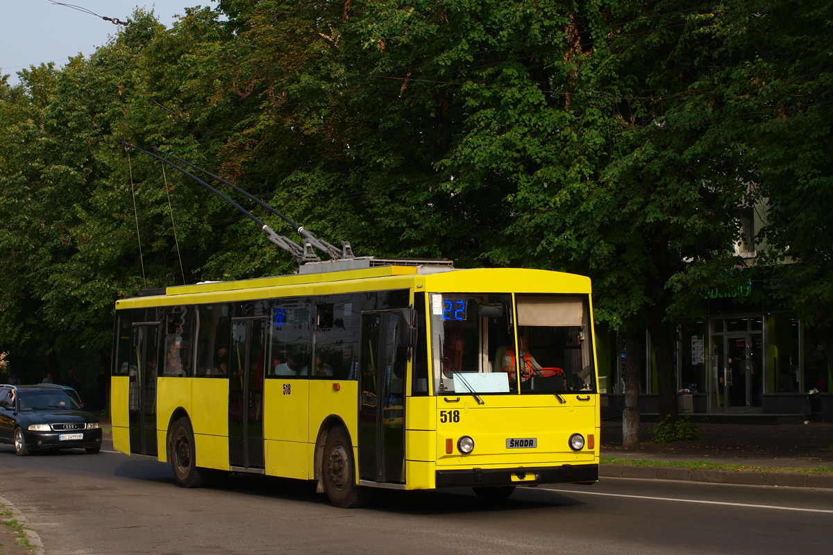 Львов. Škoda 14Tr02/6 №518