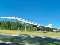 Жуковский. Самолёт-памятник Ту-144 СССР-77114 авиакомпании «Аэрофлот»