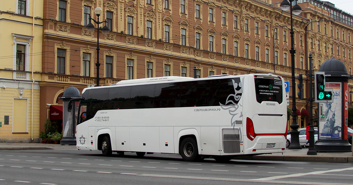 Санкт-Петербург. Scania Touring HD (Higer A80T) в039ар