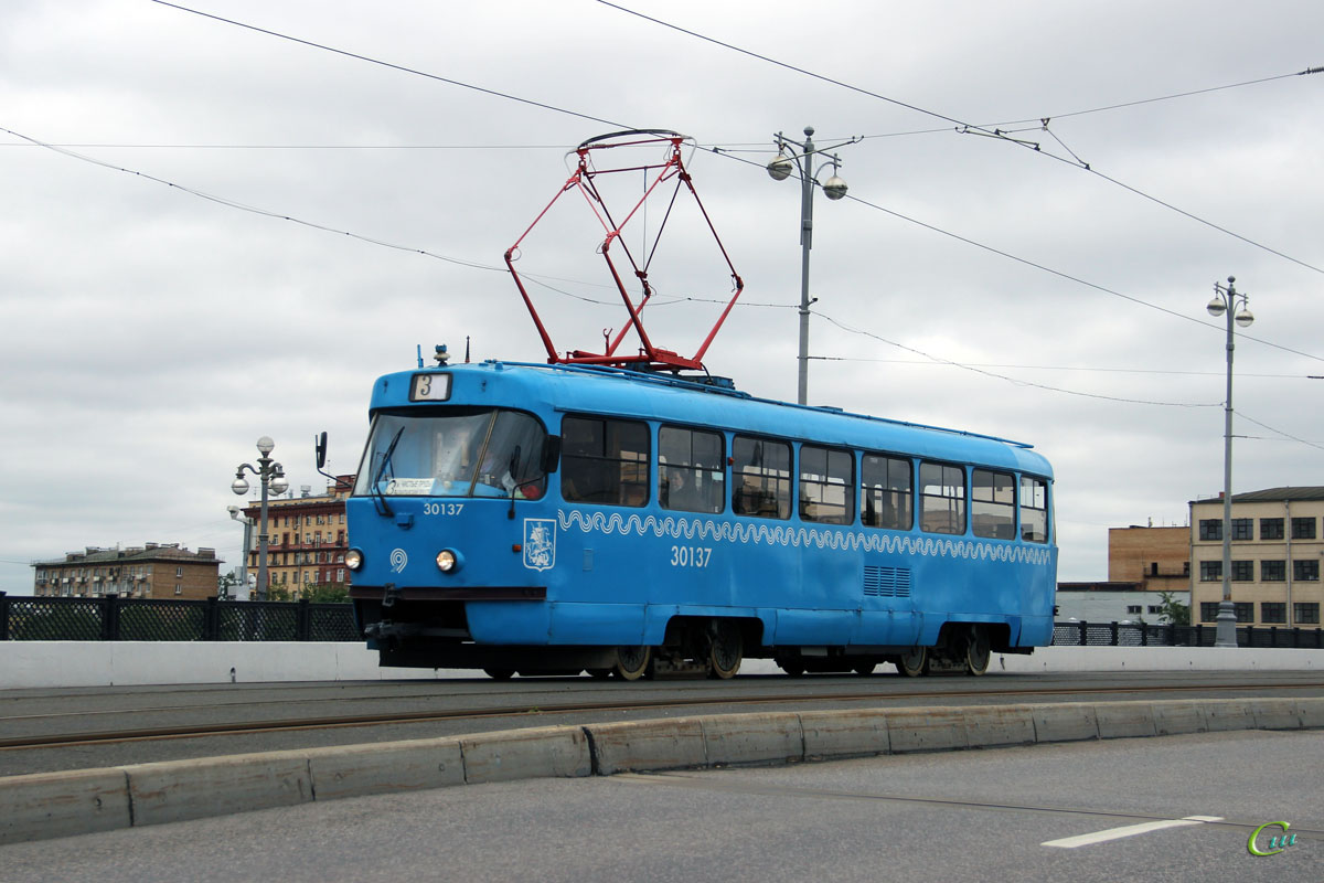 Москва. Tatra T3 (МТТЧ) №30137