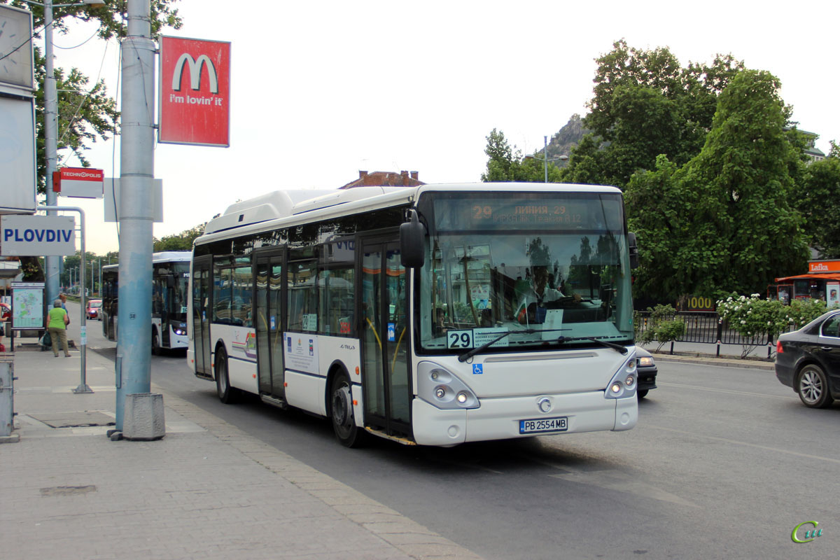 Пловдив. Irisbus Citelis 12M CNG PB 2554 MB