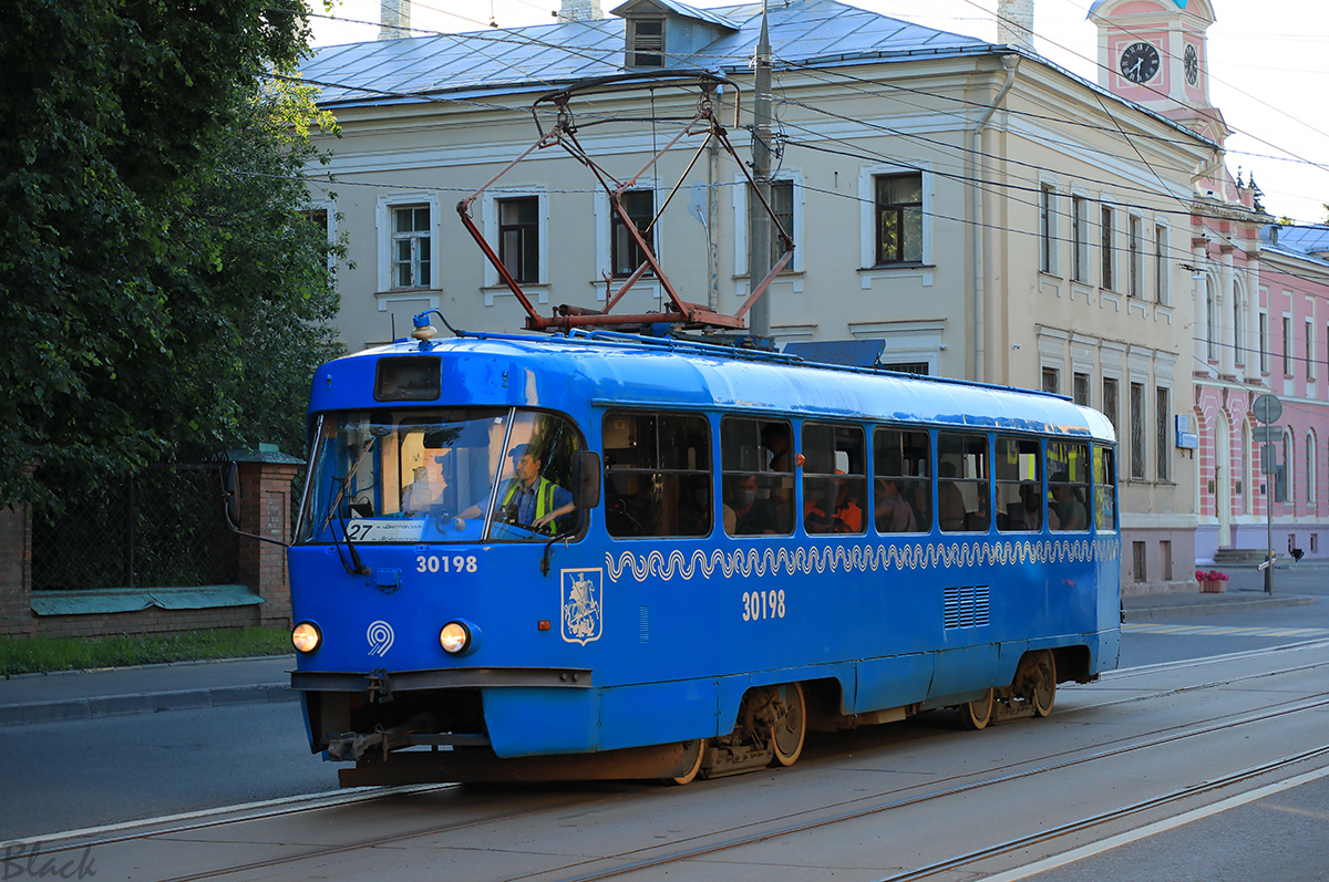 Москва. Tatra T3 (МТТЧ) №30198
